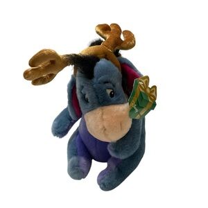 EEYORE Plush The DISNEY Store Exclusive Small Eeyore Reindeer Holiday Jingle